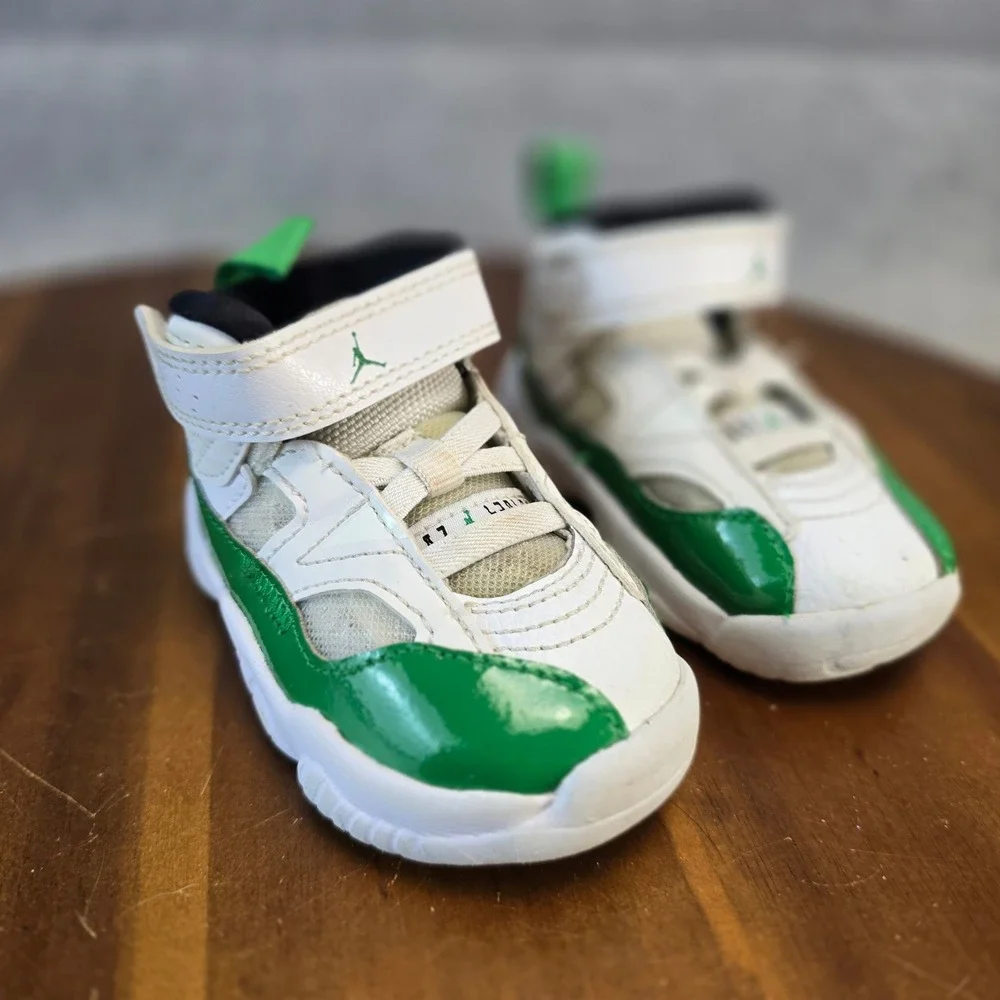 Jordan Jumpman MVP Toddler Lucky Green White DQ8433-130 Size 4C G1